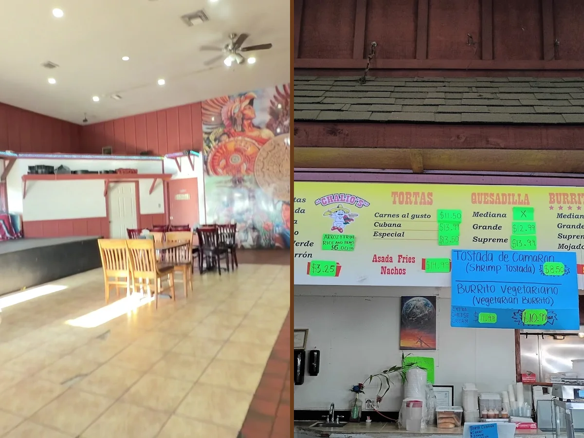 Casual restaurant seating with a simple dining area.
